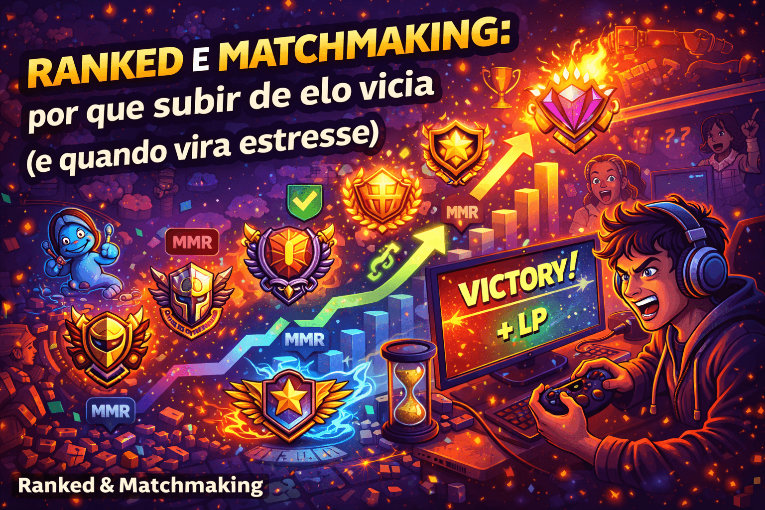 Ranked e matchmaking: por que subir de elo vicia (e quando vira estresse)