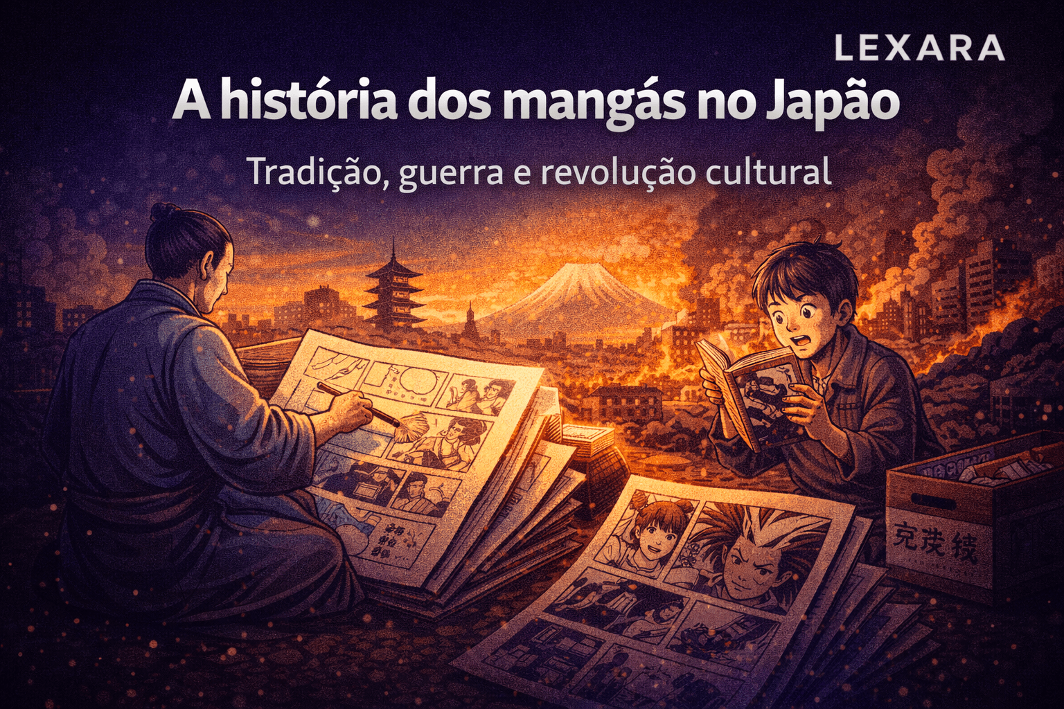 A história dos mangás no Japão: tradição, guerra e revolução cultural