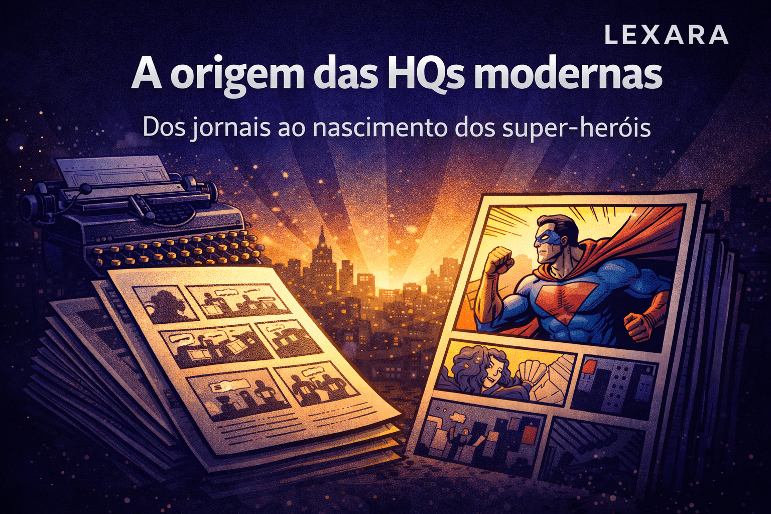 A origem das HQs modernas: dos jornais ao nascimento dos super-heróis